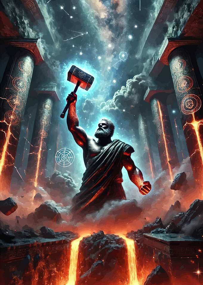 God of Thunder with Hammer