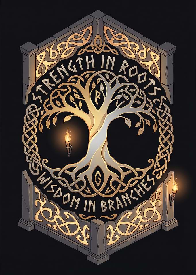 Viking Tree of Life Emblem