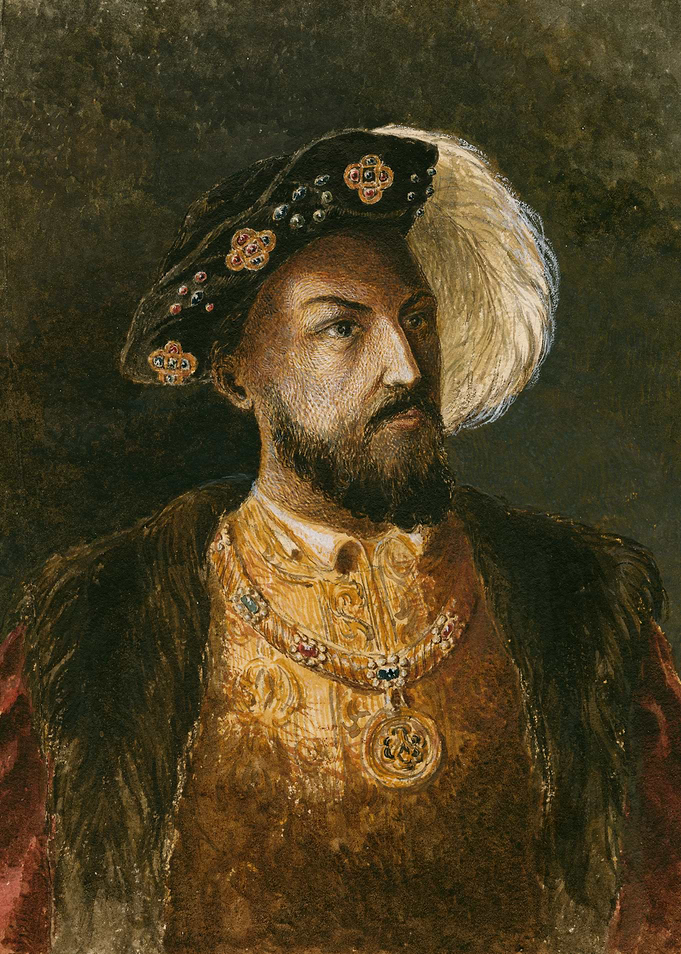 Portrait of a King in Regal Attire
