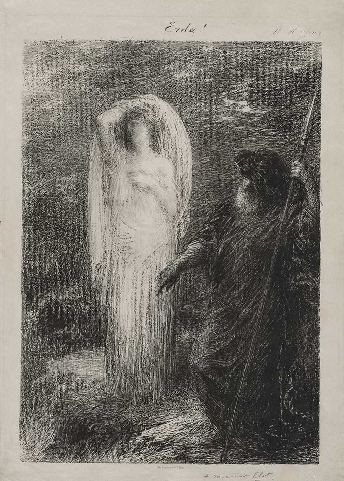 Ghostly Apparition and Old Man