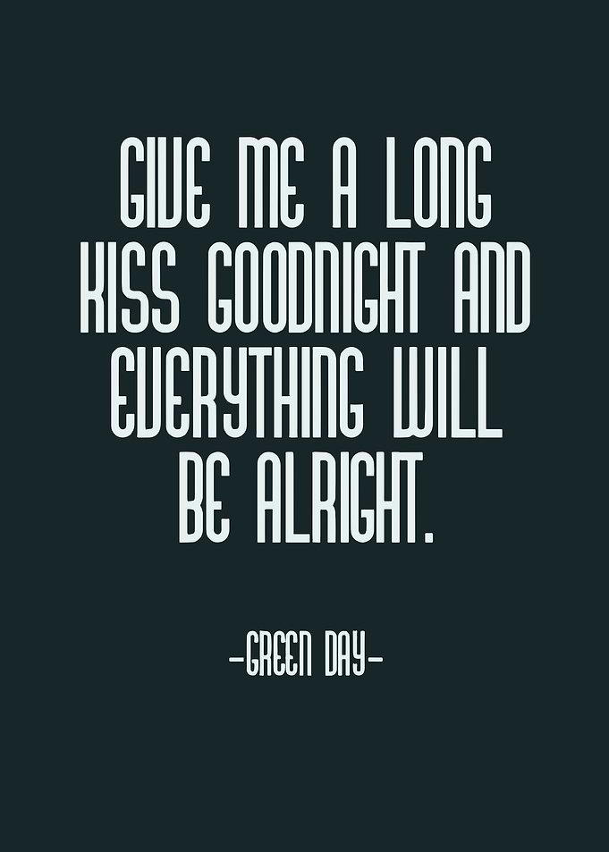 Green Day Lyric Quote
