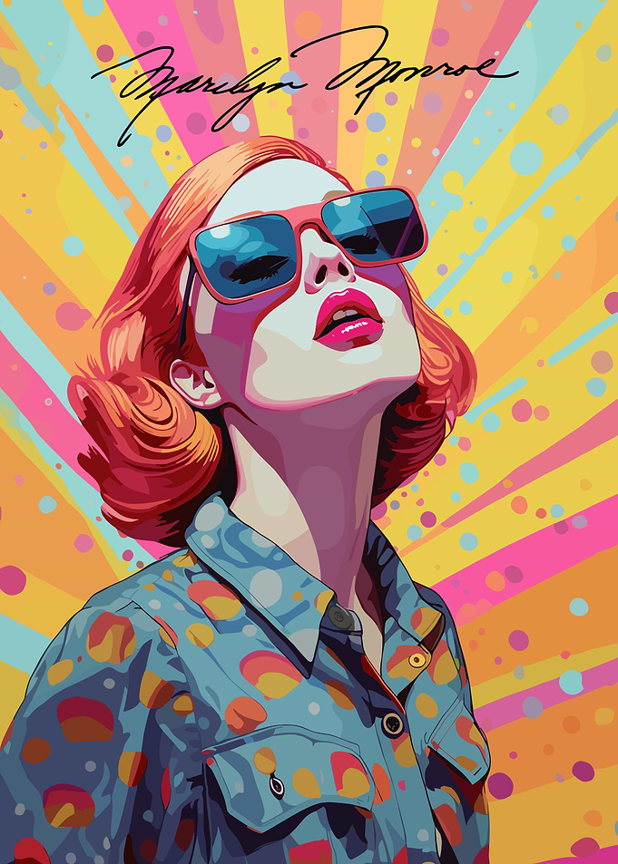 Marilyn Monroe Pop Art Portrait
