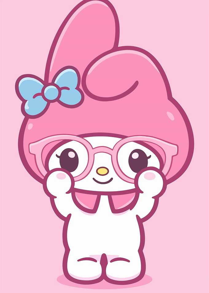 My Melody with Glasses and Bow