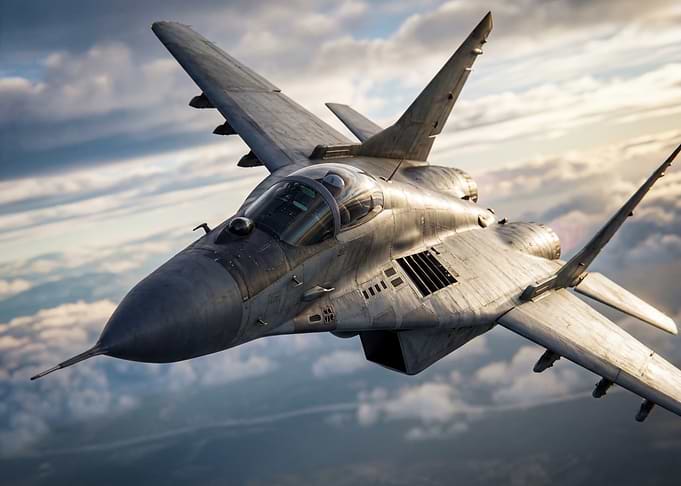 Fighter Jet in Flight