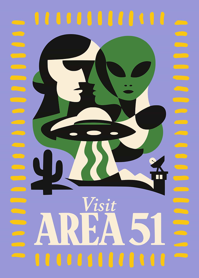 Visit Area 51 Poster
