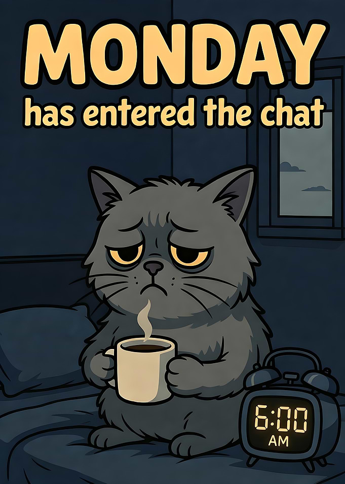 Grumpy Cat and Monday Morning