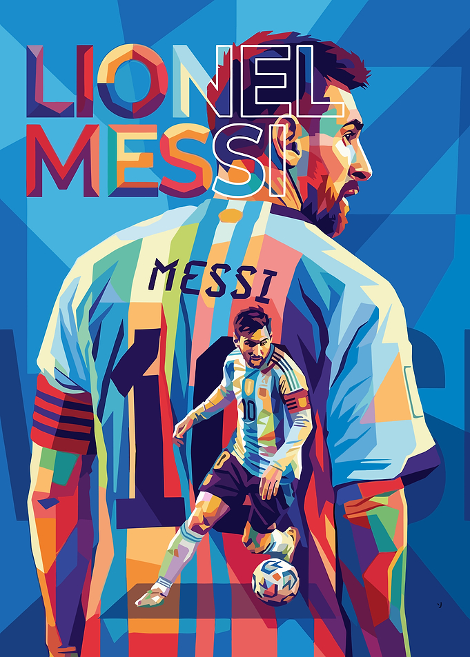 Lionel Messi Pop Art