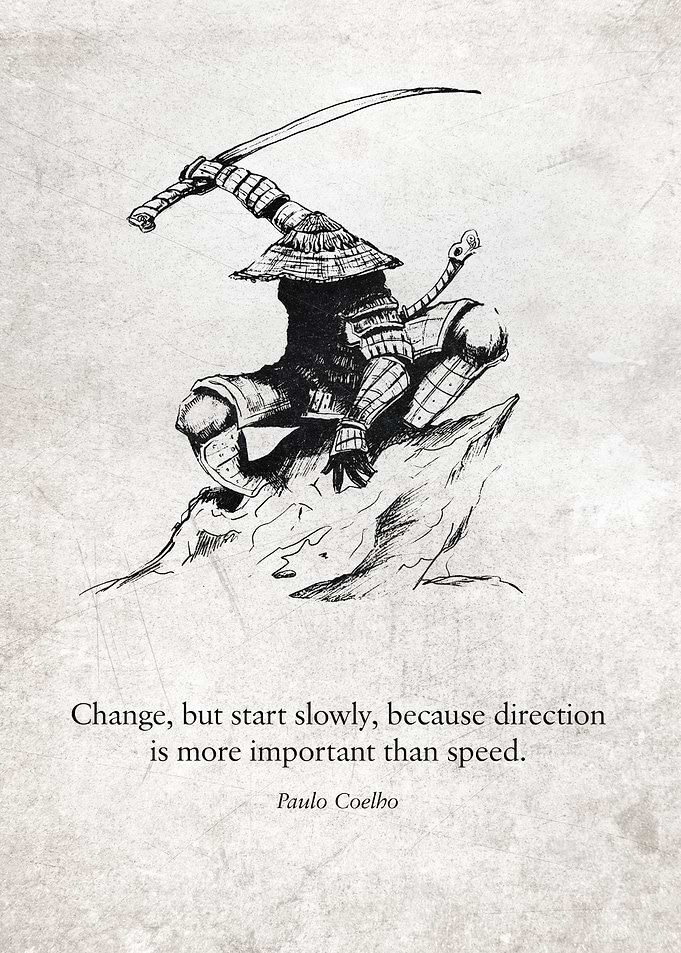 Inspirational Poster – “Direction Over Speed” Motivational Wall Art