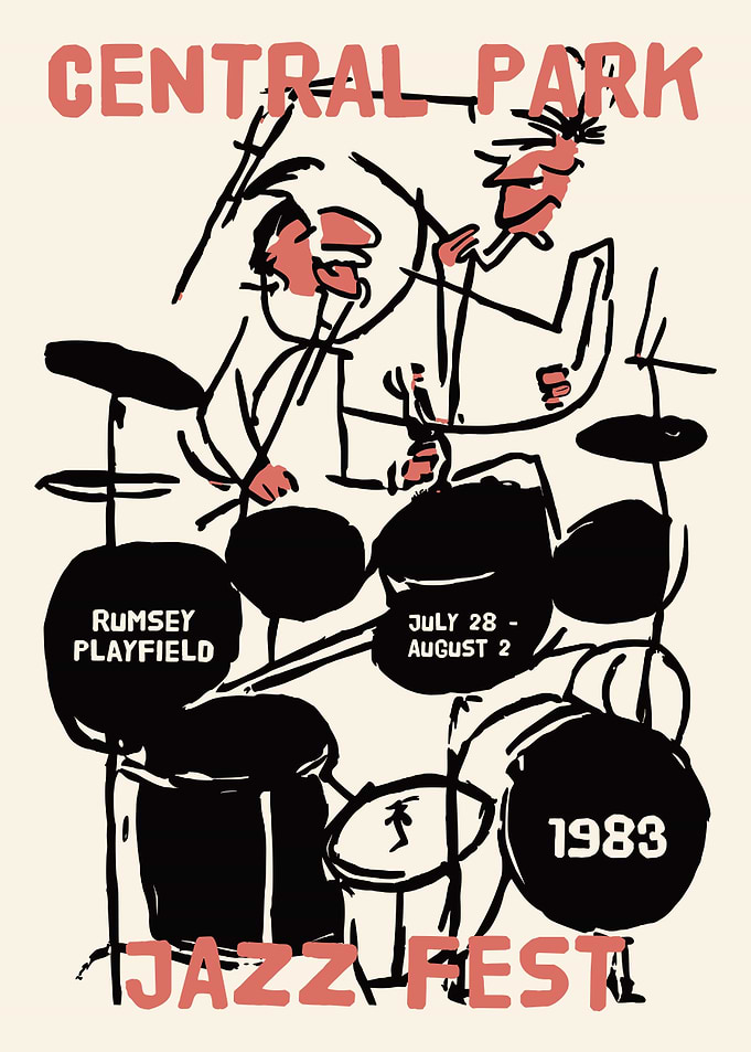 Central Park Jazz Fest 1983 Poster