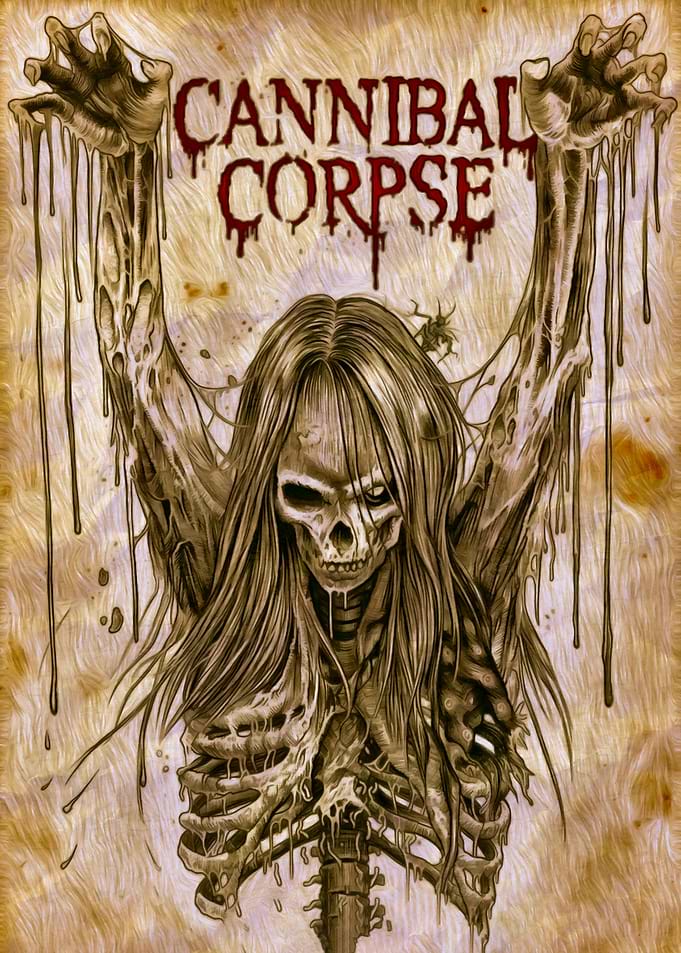 Cannibal Corpse Skeleton Artwork