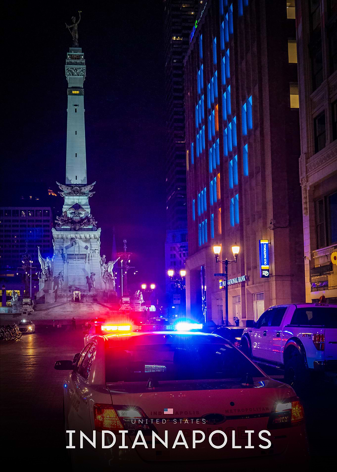 Indianapolis Cityscape at Night