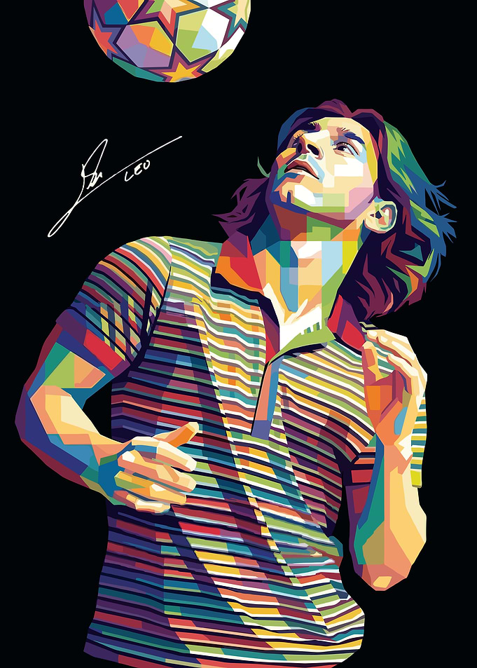 Lionel Messi Pop Art