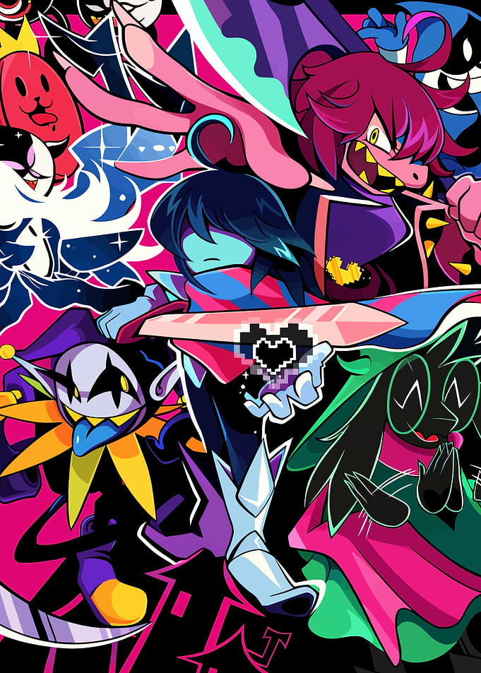 Deltarune Characters Group Art