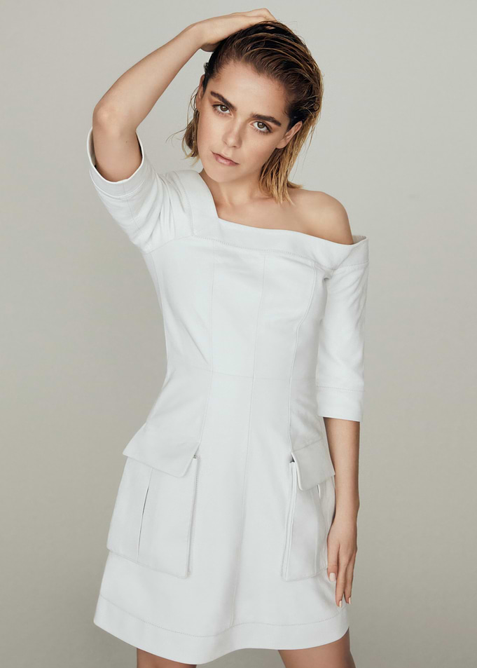 Kiernan Shipka in White Dress