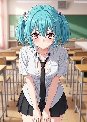 Anime Girl in Classroom