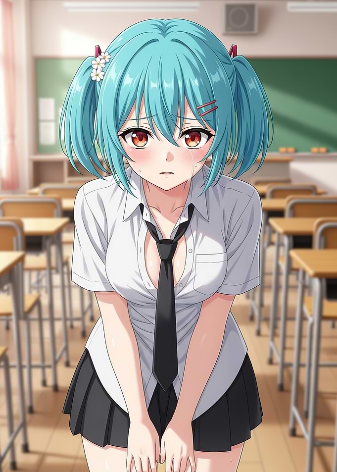 Anime Girl in Classroom
