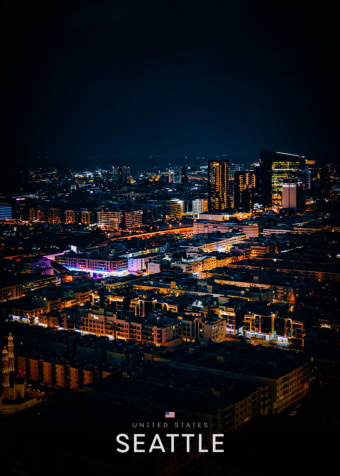 Seattle Cityscape at Night