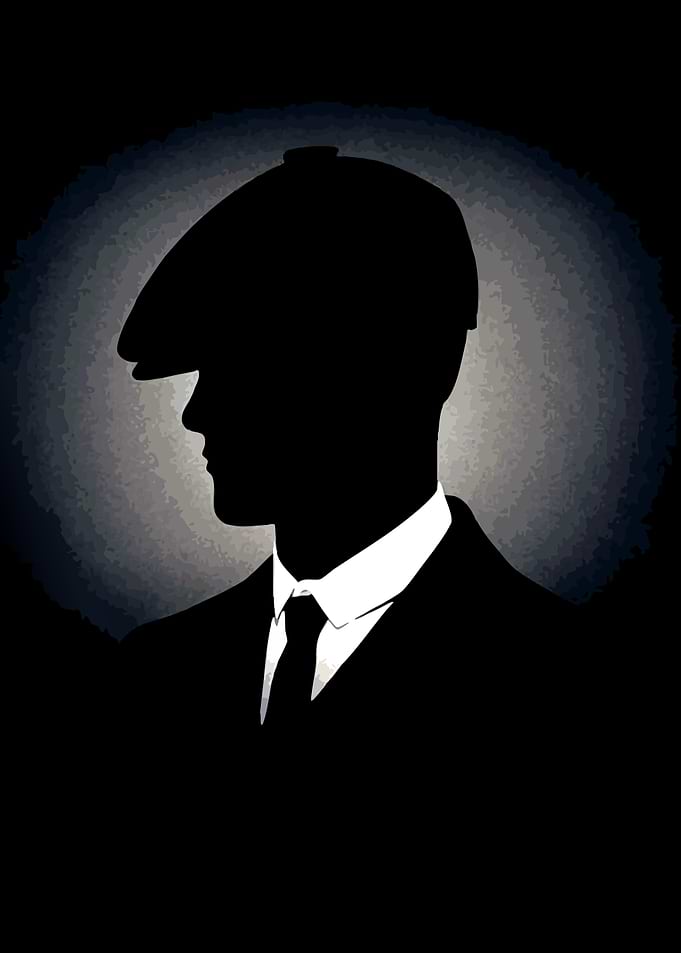 Silhouette of a Man in a Flat Cap