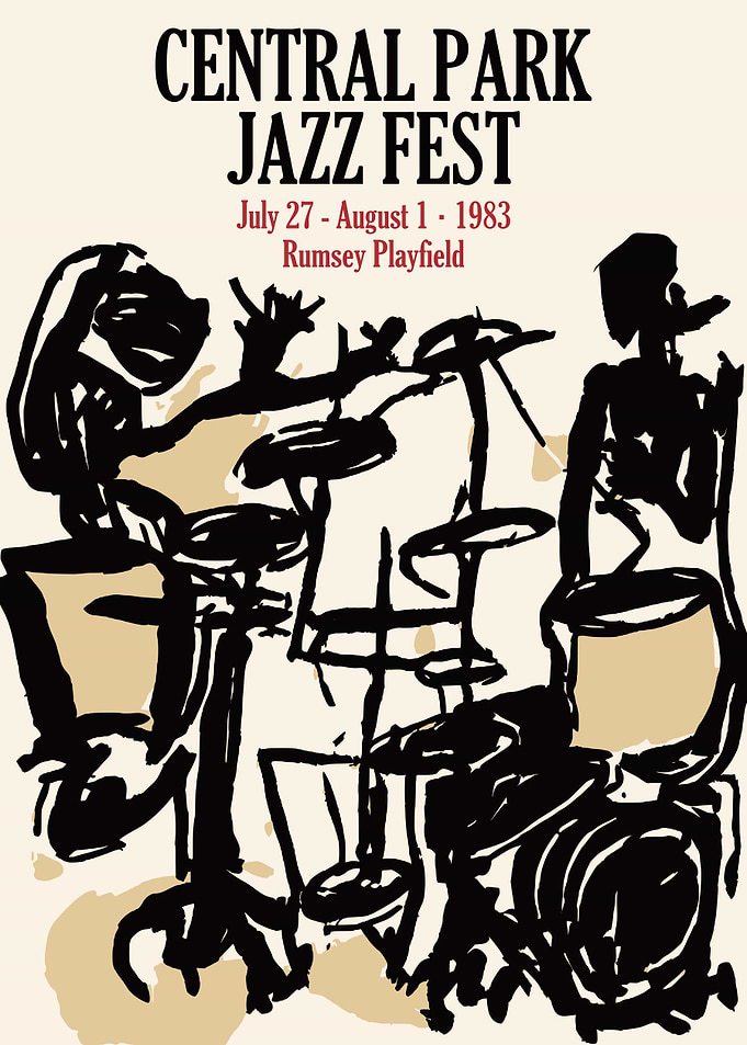 Central Park Jazz Fest 1983 Poster