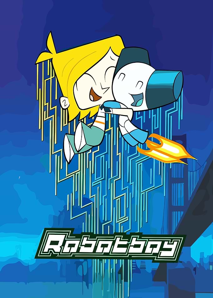 Robotboy and Tommy Hugging