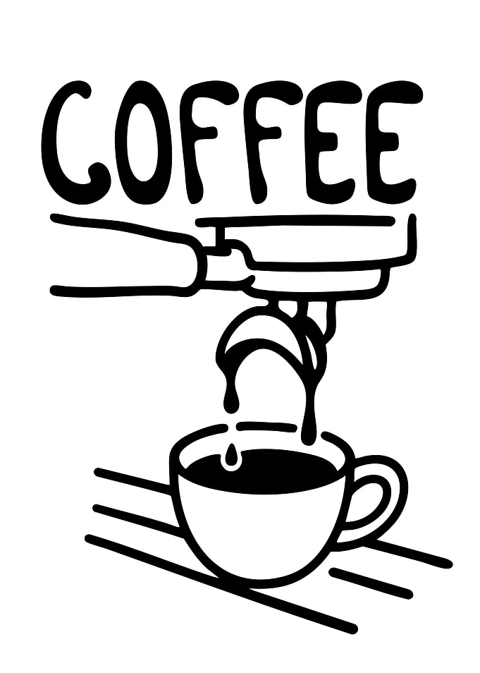 Coffee being brewed
