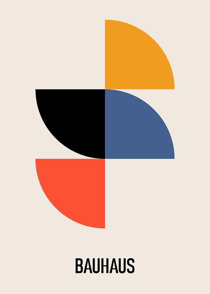 Bauhaus Abstract Geometric Art