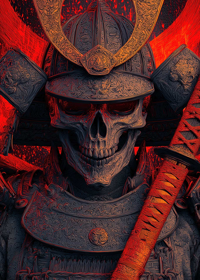 Skeleton Samurai Warrior