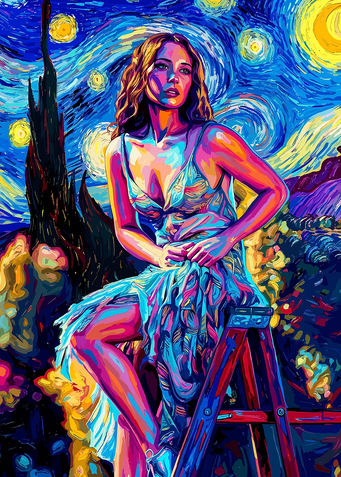 Laufey in Starry Night Style