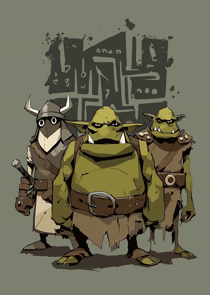 Three Fantasy Goblins