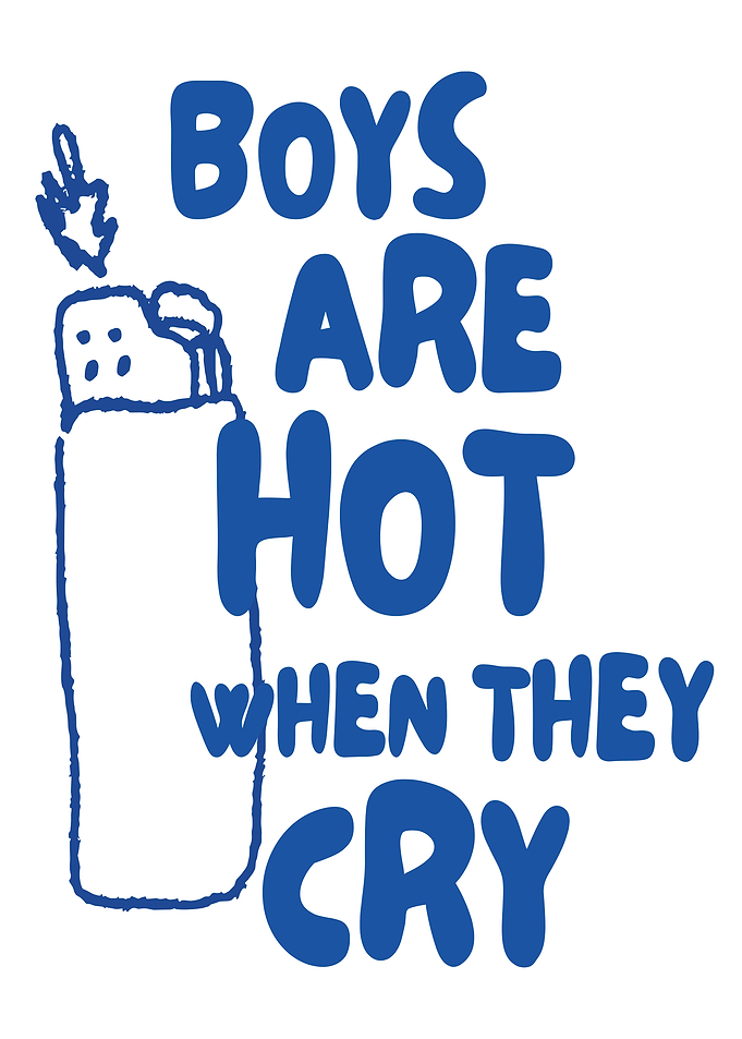 Boys Are Hot When They Cry Lighter