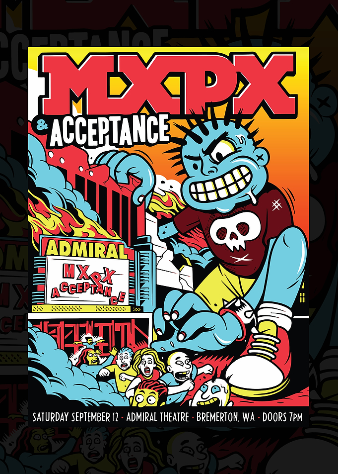MXPX & Acceptance Concert Poster