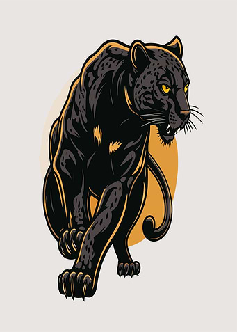 Black Panther Roaring