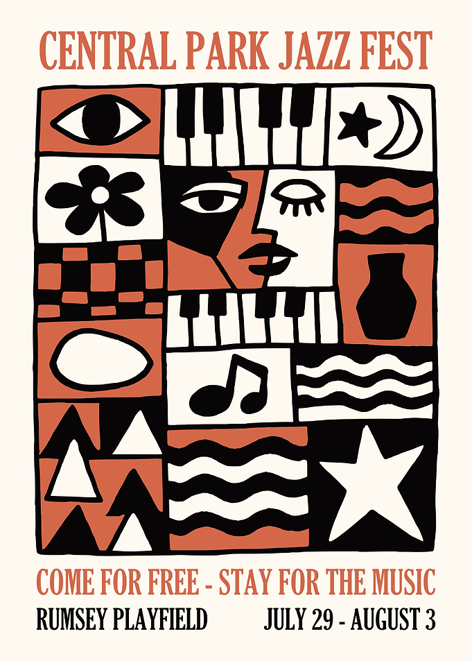 Central Park Jazz Fest Poster