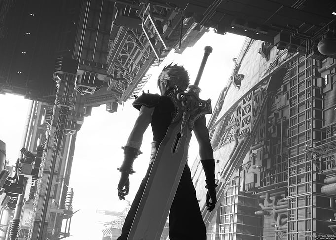 Final Fantasy VII Cloud Strife with Buster Sword