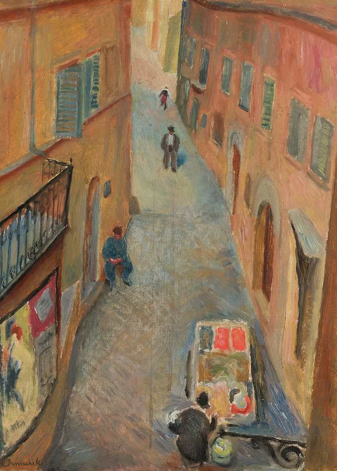 Street Scene with Figures