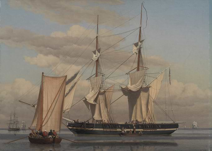 Sailing Ships on the Water
