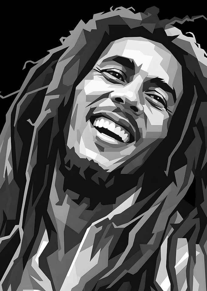 Bob Marley Pop Art Portrait