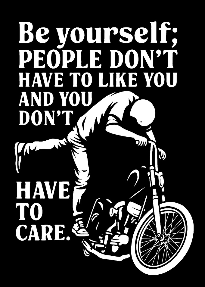 Be Yourself Motorcycle Quote