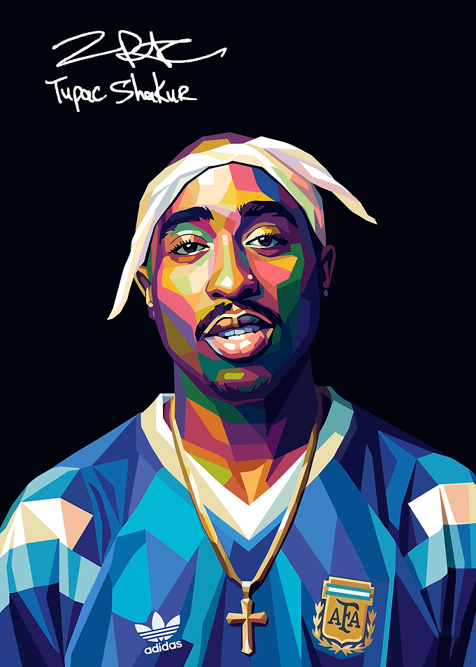 Tupac Shakur Pop Art Portrait