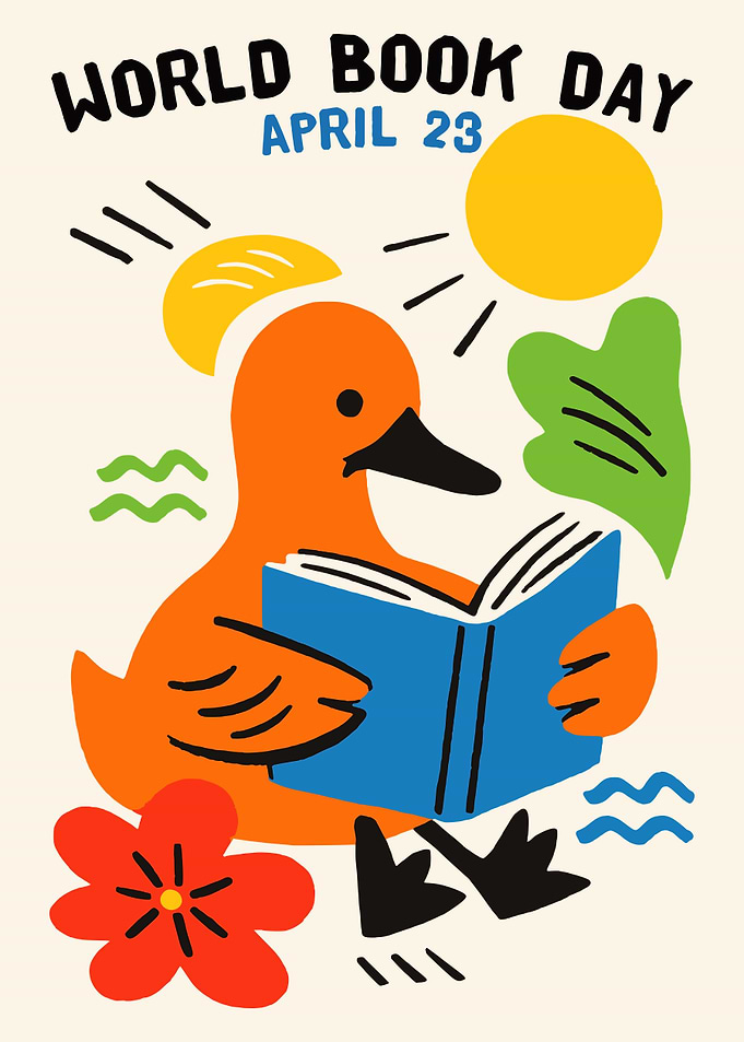 Duck Reading Book for World Book Day