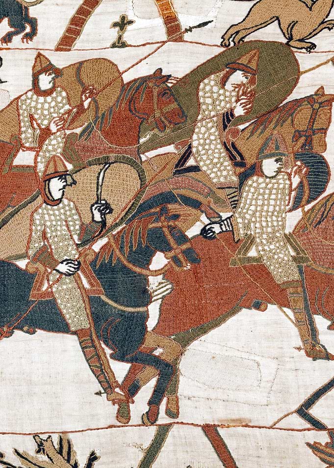 Duke Conan Fleeing Bayeux Tapestry Scene 18