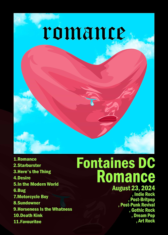 Fontaines DC Romance Album Art