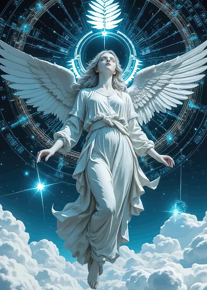 Angel in Cosmic Setting