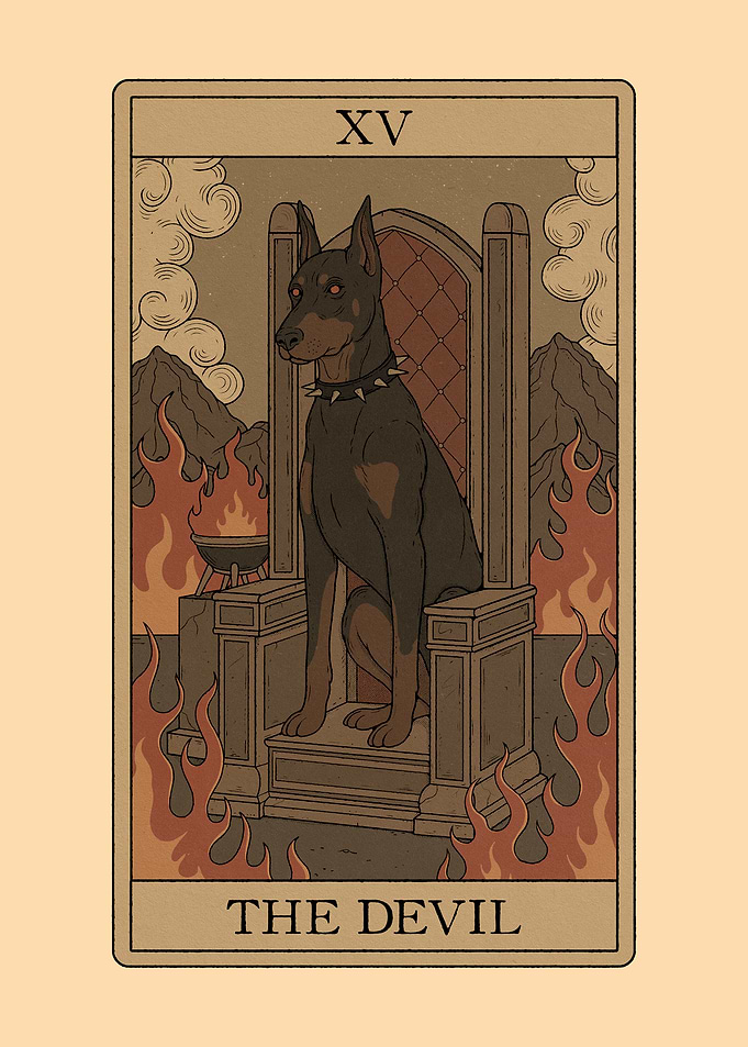 The Devil - Dogs Tarot