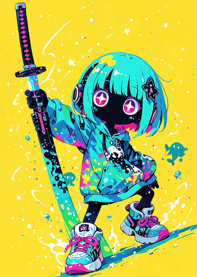 Anime Girl with Katana