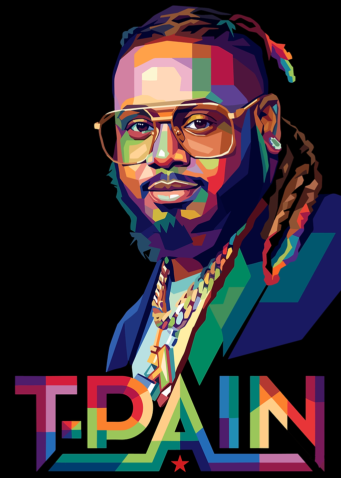 T-Pain Pop Art Portrait