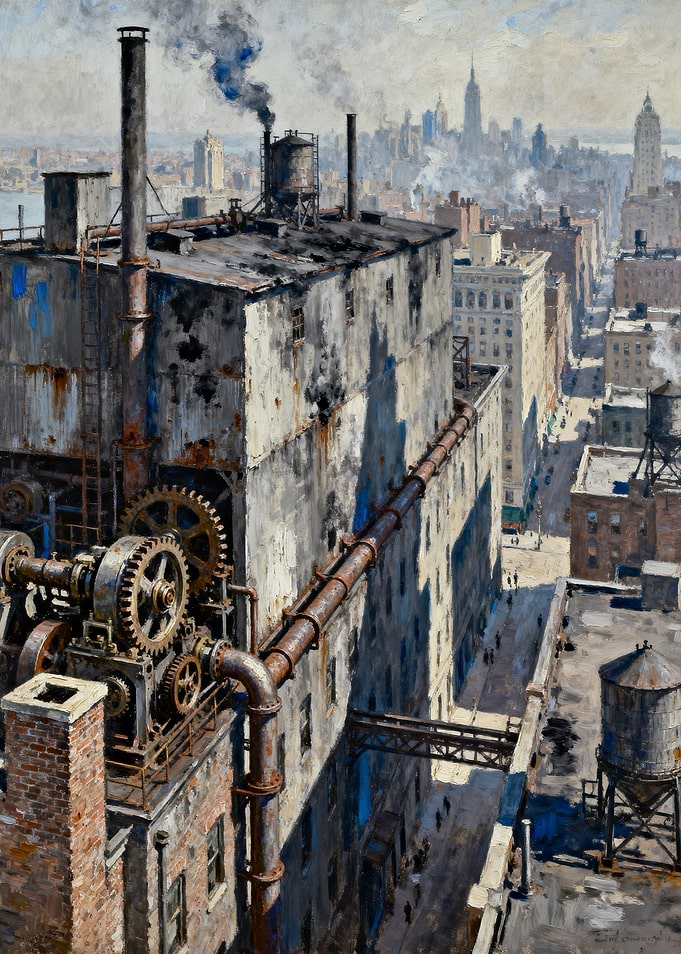 Industrial New York City Rooftops