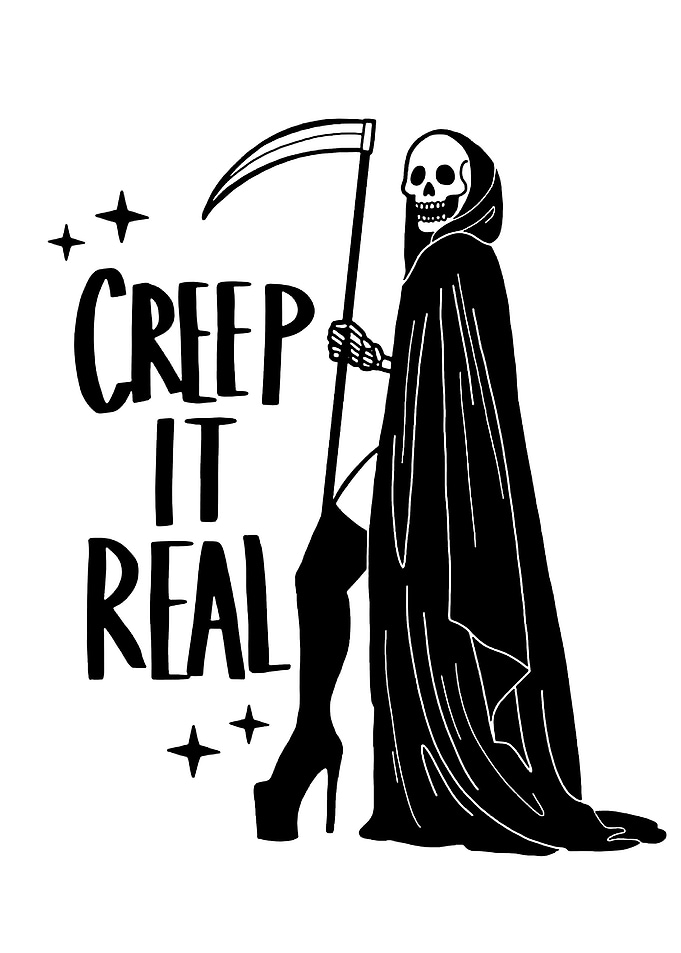 Grim Reaper with Text