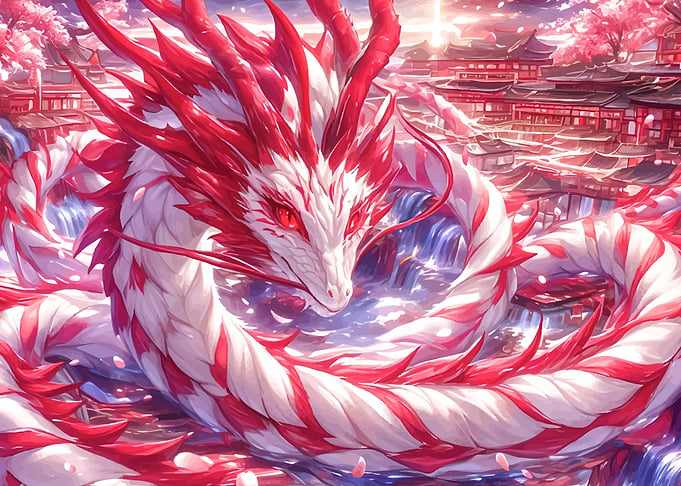 Dragon in Japanese Village