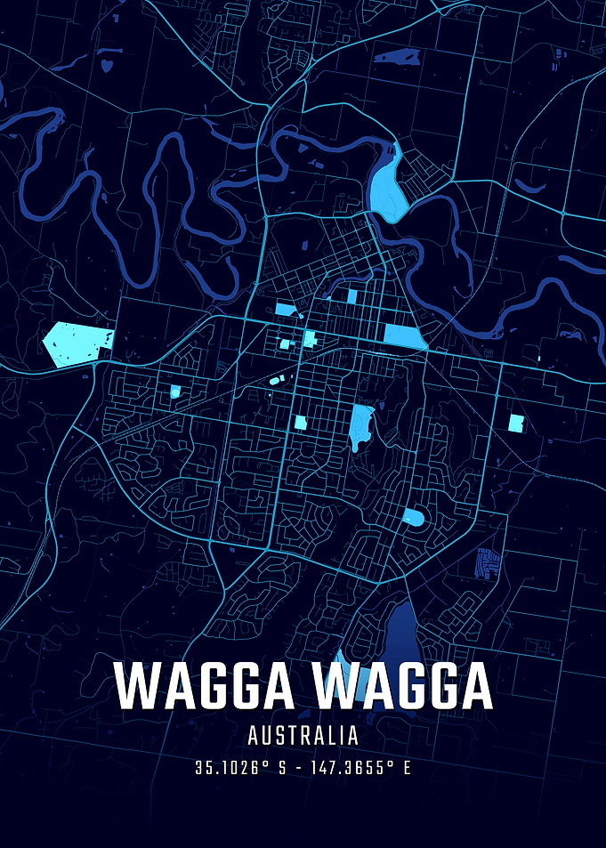 Wagga Wagga Midnight City Map